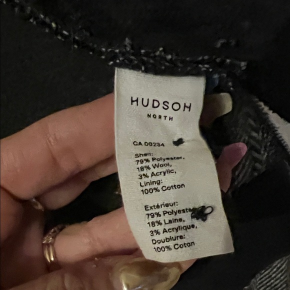 Hudson Men's Charcoal Herringbone Shacket - Picture 3 of 6